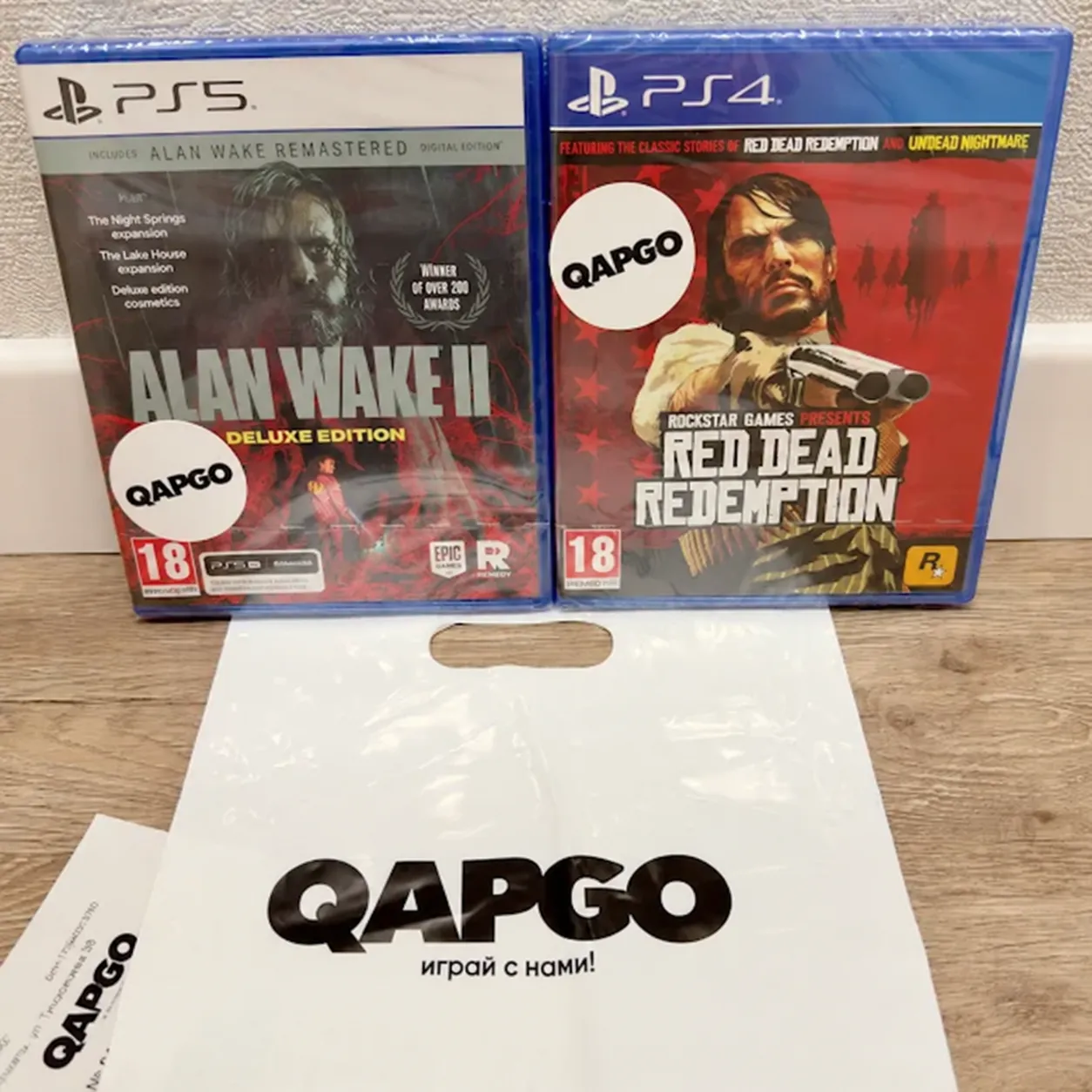 Игры в фирменном пакете Qapgo